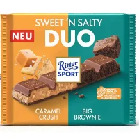 Шоколад молочний карамель-брауні Duo Ritter Sport 218 г