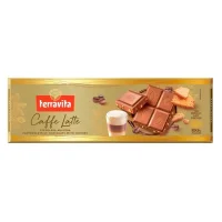 Шоколад молочний зі смаком лате і печива Terravita 225 г
