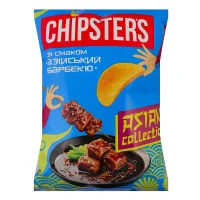 Чипси зі смаком азійський барбекю Chipsters 100 г