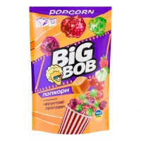 Попкорн у карамелі  фруктові пригоди Big bob 85 г