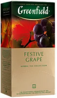 Чай трав'яний дрібний зі смаком винограду Festive Grape Greenfield 25 п