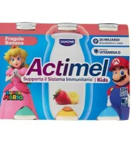 Йогурт питний полуниця-банан Actimel 6х100 мл