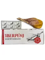 Нога хамона з підставкою та ножем в подарунковій упаковці Iberpeni Paleta Serrana 3.2-4 кг