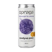 Комбуча чорниця та ожина Spraga 330 мл