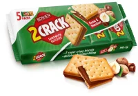 Печиво-сендвіч з какао-горіховим кремом Crack Roshen 190 г