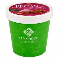 Пекан з полуничним кремом в молочному шоколаді Lux Choco 200 г