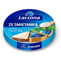 Сир плавлений сметанковий круг Lactima 140 г