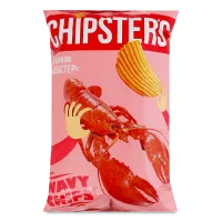 Чипси рифлені зі смаком лобстера Chipsters 95 г