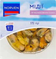 Мідії в часниковому соусі  Norven 170 г