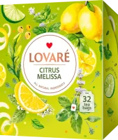 Чай зелений з цитрусовими та ароматом меліси Lovare 32х1.5 г