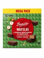 Вафлі в шоколаді з горіховим кремом Bonitki 600 г