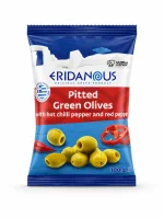 Оливки без кісточки з червоним перцем та чилі Eridanous 100 г