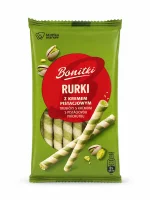Вафельні трубочки з фісташковим кремом  Bonitki 150 г
