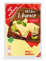 Сир нарізка Edamer Gut&Gunstig 400 г