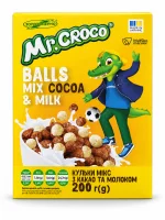 Сухий сніданок кульки мікс Mr.Croco Золоте зерно 200 г