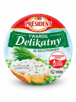 М'який кисломолочний сир з зеленою цибулею President 280 г