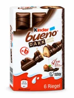 Батончики шоколадні Kinder Bueno Dark 6х21,5 г