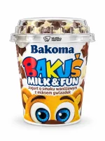 Йогурт ванільний з шоколадними зірочками Bakoma 132 г