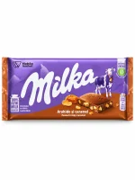 Шоколад арахіс-карамель Milka 90 г