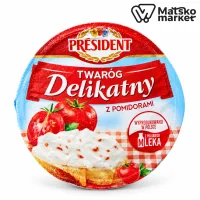 М'який кисломолочний сир з томами President 280 г