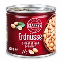 Арахіс смажений та солений Clarkys жб 200 г