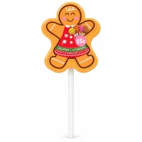 Набір льодяників chupa chups у формі пряникового чоловічка Becky`s 15х9 г