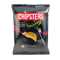Чипси зі смаком пекельний халапеньо Chipsters 100 г
