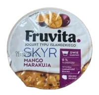 Йогурт скур з манго та маракуєю Fruvita 150 г