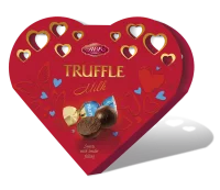 Цукерки молочні серце Truffle АВК 100 г
