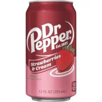 Напій зі смаком полуниці та вершків Dr.Pepper ж/б 355 мл