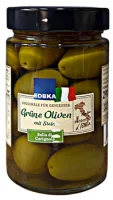 Оливки гіганти з кісточкою Grune Oliven Edeka 290 г