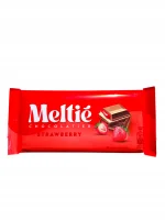 Шоколад молочний з полуничною начинкою Meltie 100 г — фото 1