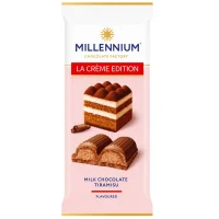 Шоколад молочний зі смаком тірамісу La Creme Millennium 100 г
