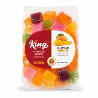 Манго кольорове кубиками з фруктовими смаками King 500 г