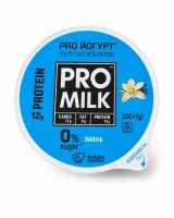 Йогурт протеїновий без цукру зі смаком ванілі Pro Milk 200 г