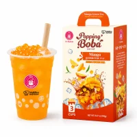 Набір для приготування бабл ті з манговим сиропом та кульками Bubble Tea Boba 3 порції 240 г