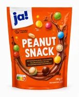 Арахіс кольорове драже в шоколаді Ja Peanut snack 300 г