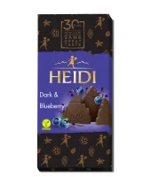Шоколад чорний з лохиною Heidi 80 г