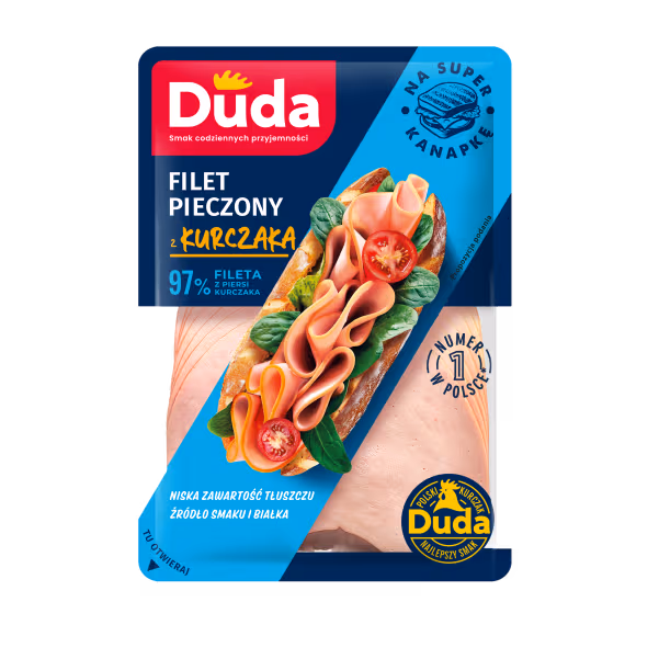 Нарізка філе печене з курки Duda 200 г