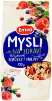 Мюслі-кранчі з малиною і лохиною  Emco 750 г