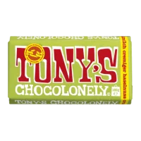 Шоколад молочний з лісовими горіхами та печивом Tonys 180 г