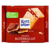 Шоколад молочний з печивом Ritter Sport 100 г
