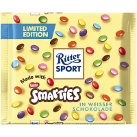Шоколад білий з драже Smarties  Ritter Sport 100 г