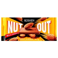 Шоколад молочний з цілим мигдалем Nut Roshen 90 г