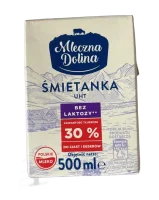 Вершки без лактози 30% Mleczna Dolina 500 мл
