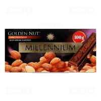 Шоколад чорний з мигдалем Millennium 100 г