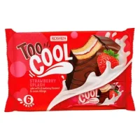 Бісквітні тістечка з начинкою зі смаком полуниці Too Cool Roshen 270 г